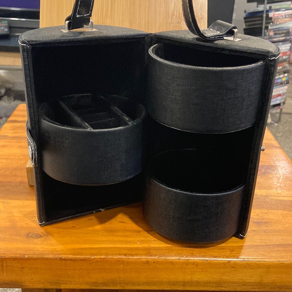 Pandora Black Jewelry Cylinder Case
